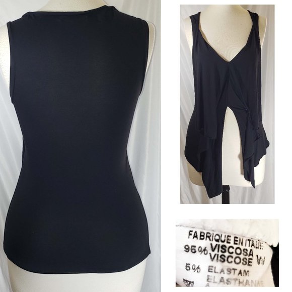 AM Basic Collection Italy ruffle detail flirty top - Picture 2 of 2